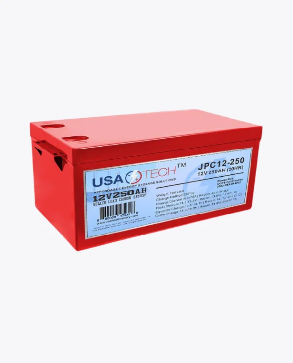 Bateria Lead Carbon Usa Tech 12V 250Ah