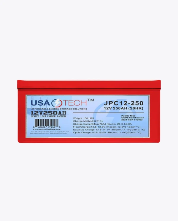 Bateria Lead Carbon Usa Tech 12V 250Ah